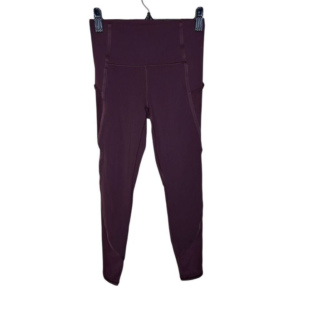 Athleta Women's XS Maroon Vitality 7/8 Leggings with Stash Pocket